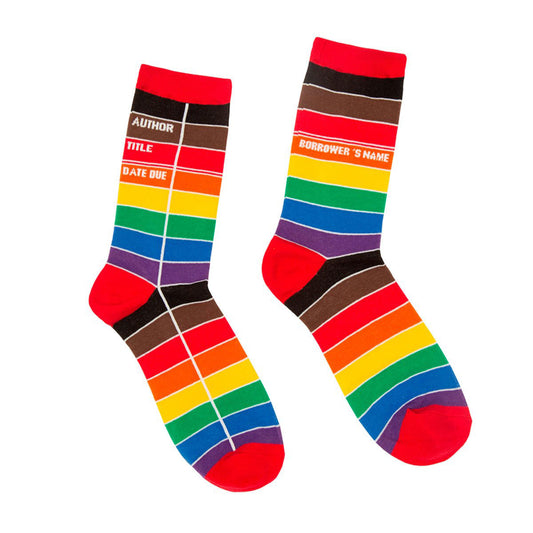 Socks - Library Card - Rainbow / Pride
