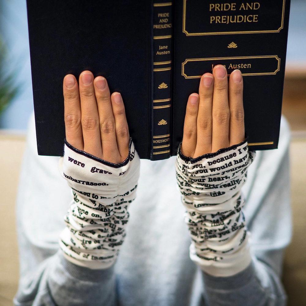 The Raven Writing Gloves  Book scarf, Gloves, Fingerless