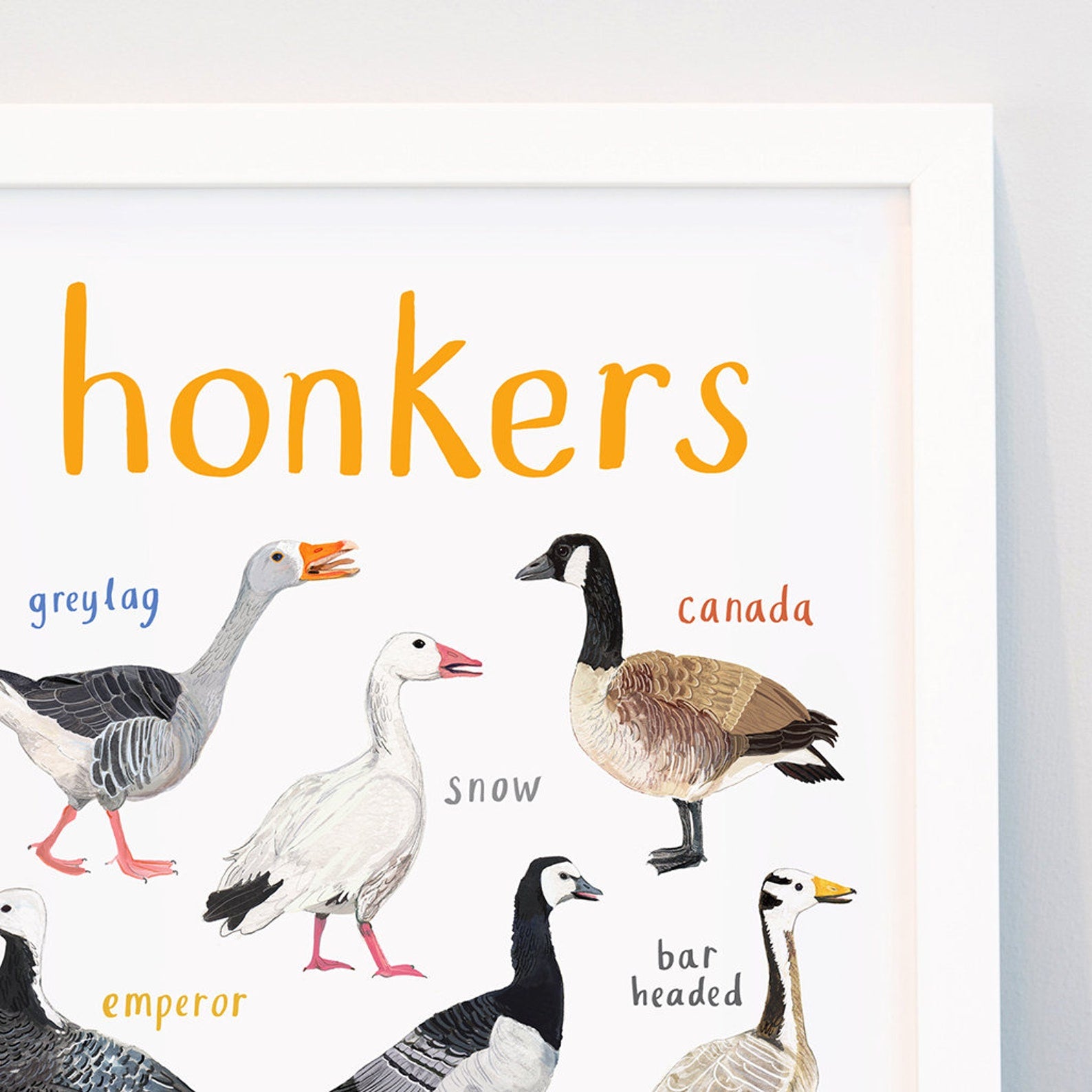 Poster / Print - Fun Puns - Birds - Honkers