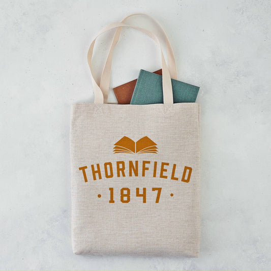 Tote Bag - Literary Varsity Style - Jane Eyre - Thornfield