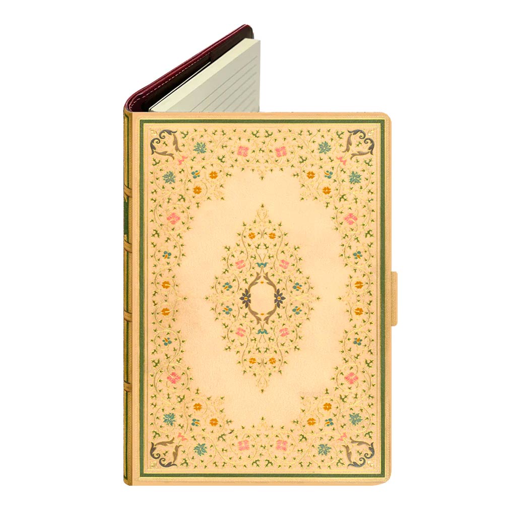 Notebook / Journal - Vintage Flowers Antique Book - Vegan Leather - Personalised