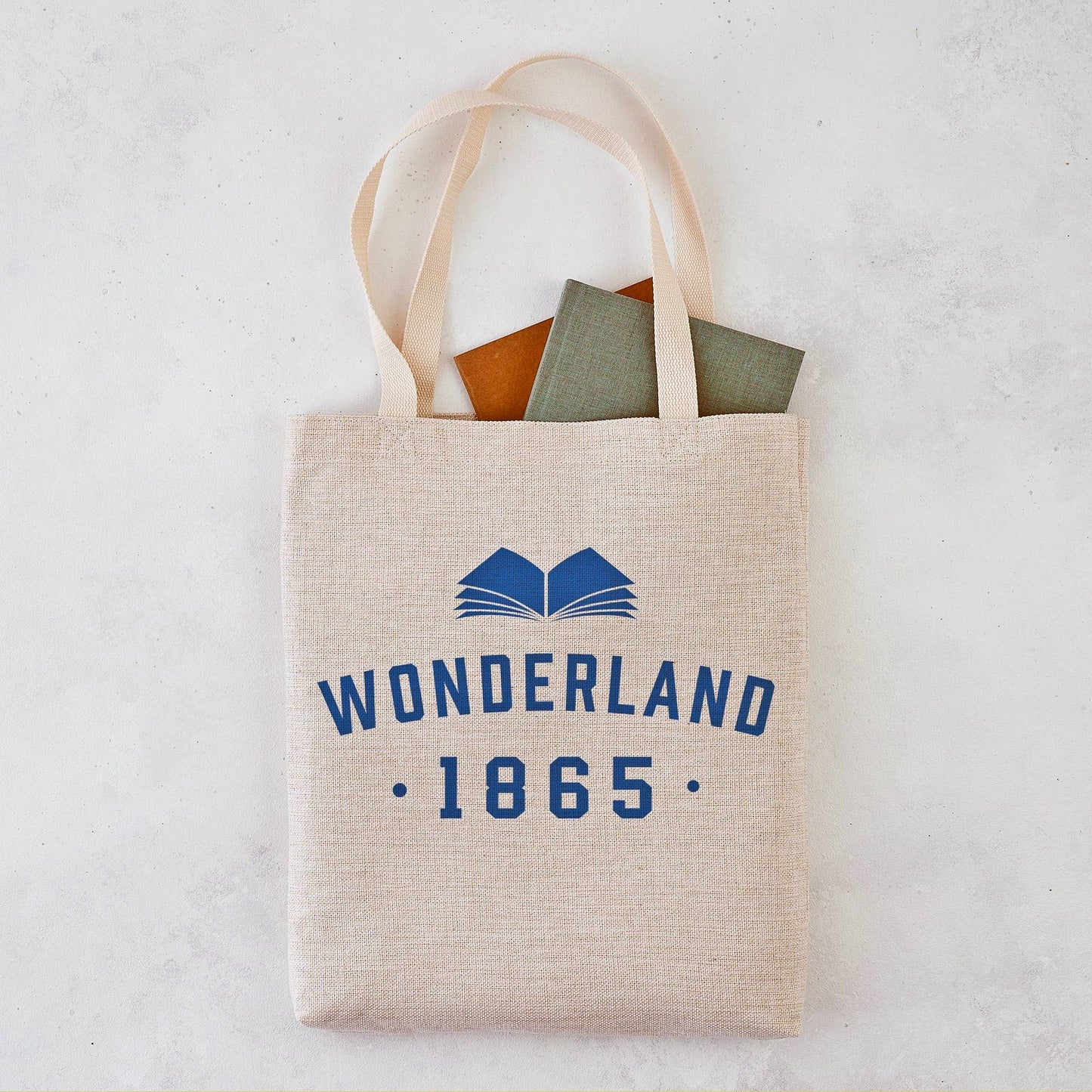 Tote Bag - Literary Varsity Style - Alice in Wonderland - Wonderland